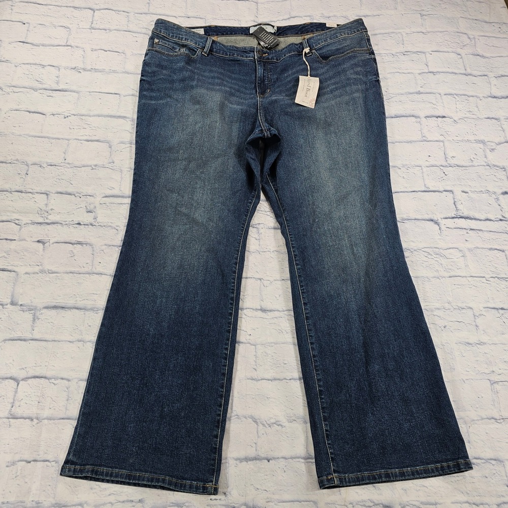 Torrid Relaxed Bootcut Jeans Women 26R Sapphire Blue Mid Rise Stretch Denim
